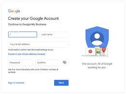 First step to YouTube is creating a Google Account.