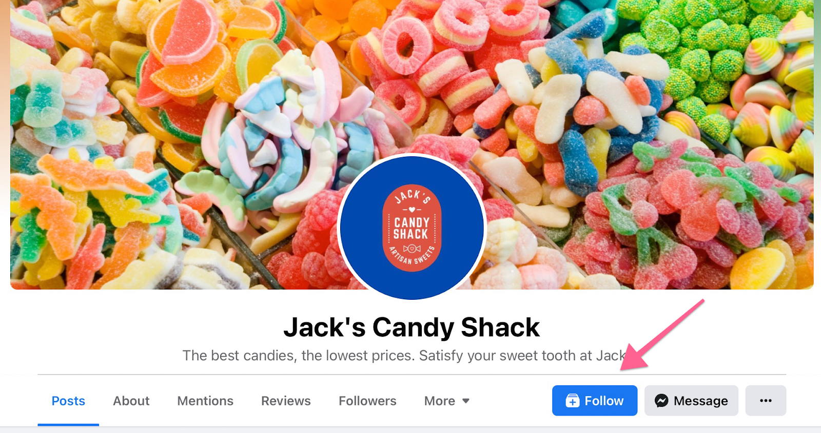 Follow other Facebook Business Pages.