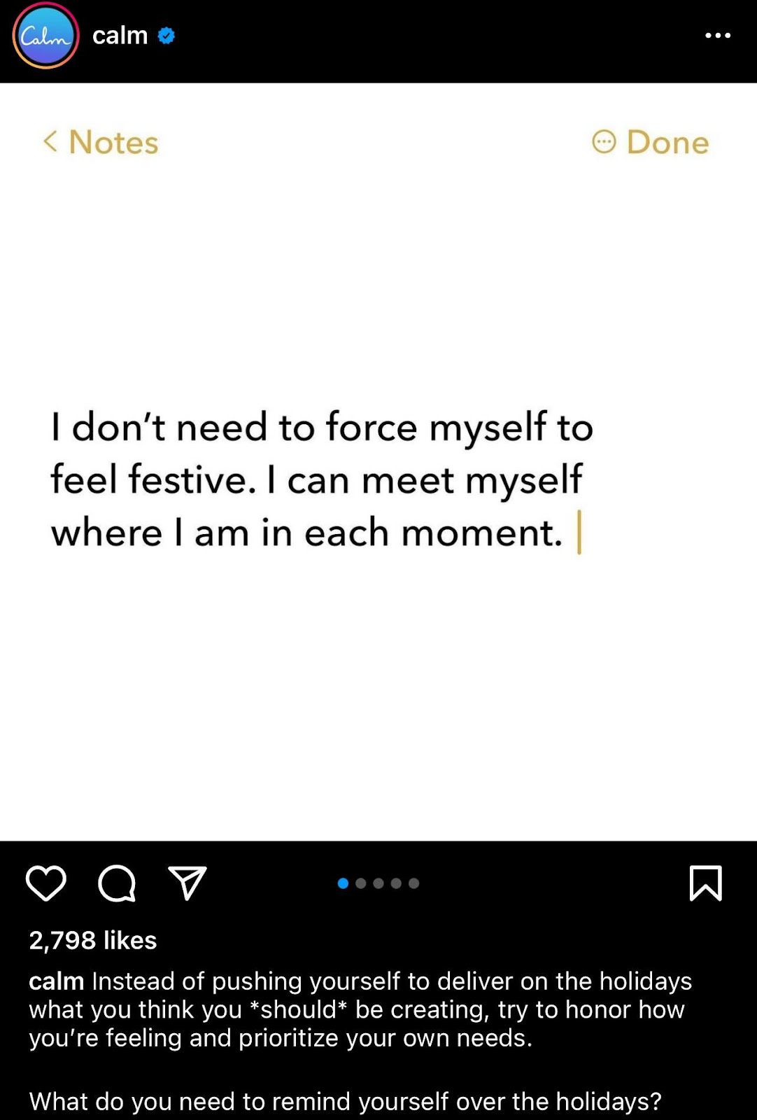 An example of a brand with a strong tone-of-voice and understanding of their followers’ core needs